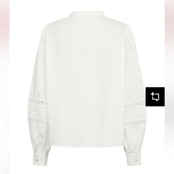 NWT Zara crochet button down shirt - Picture 7 of 9